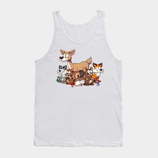 Cute Forest Animals Tank Top